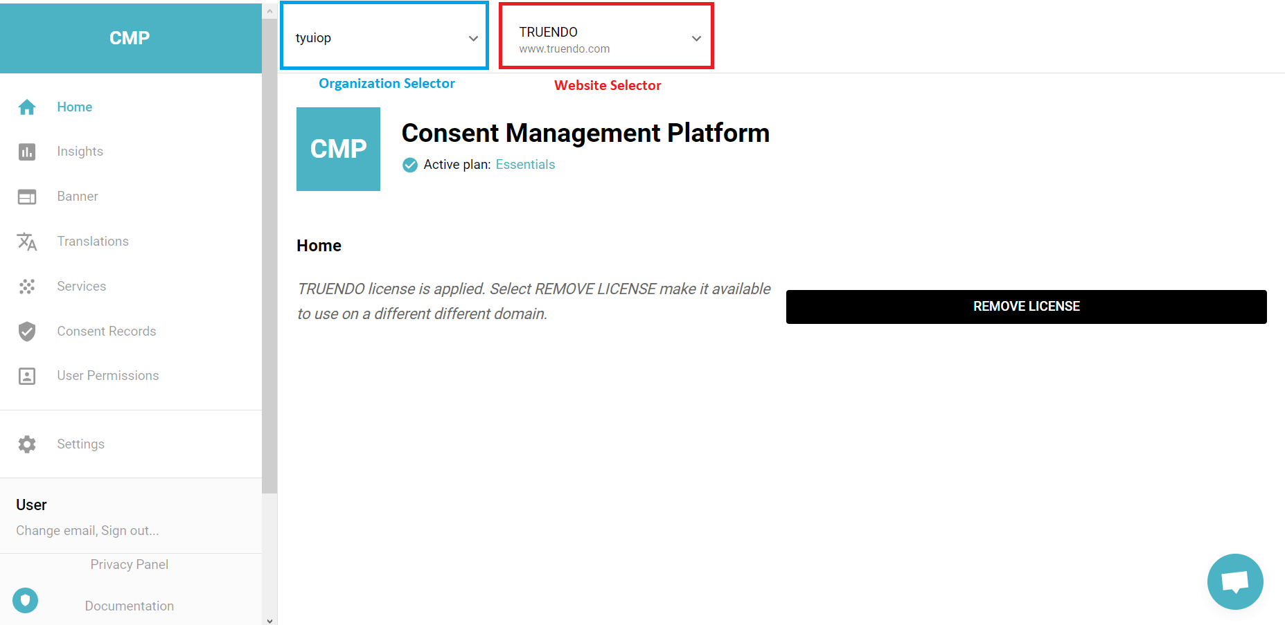 Select Website